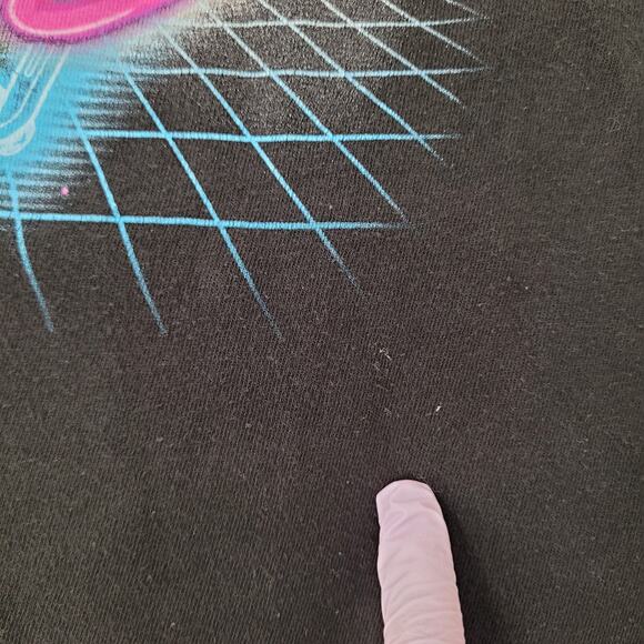 Marvel-Universe Deadpool Party Shirt L/XL 23x26 Crop Black - Picture 6 of 15